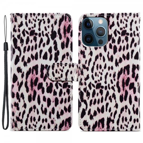 iPhone 15 Pro -kuoret leopardi-kuvioinnilla