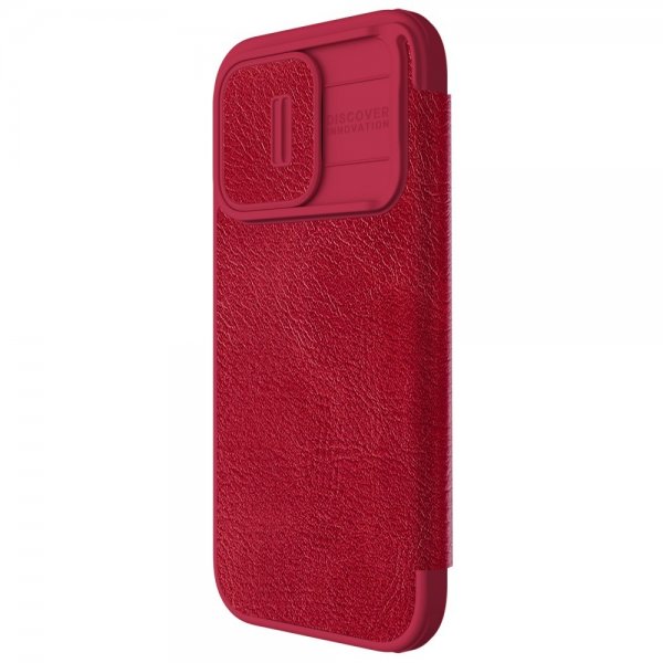 Nillkin iPhone 15 Pro -suojakuori Qin Pro -sarja Punainen