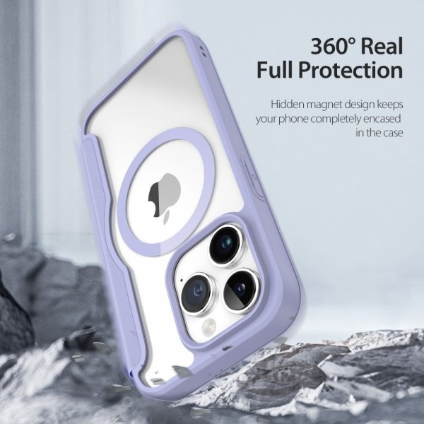 Dux Ducis iPhone 15 Pro -kotelo, Skin X Pro Series MagSafe, violetti