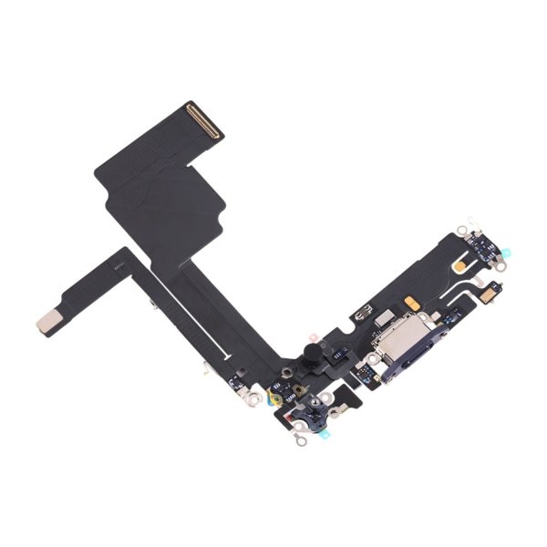 iPhone 15 Pro latausliitin joustokaapelilla - Sininen