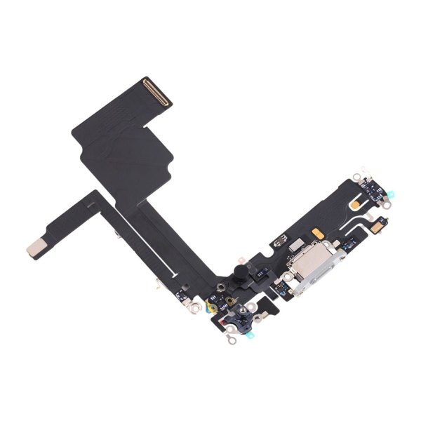 iPhone 15 Pro Latausliitin ja joustokaapeli - Valkoinen