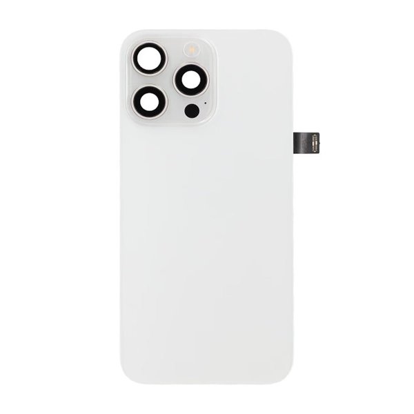 iPhone 15 Pro Max Takalasi kokonainen OEM - Titaanivalkoinen