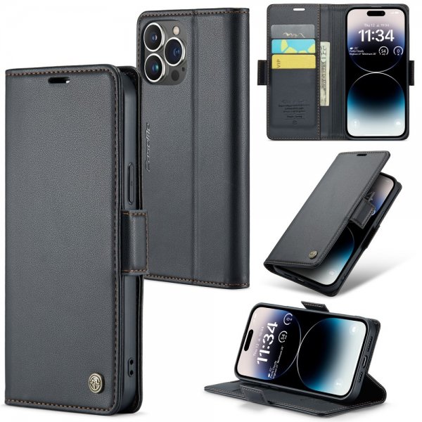 CaseMe iPhone 15 Pro Max Suojakuori 023 Series Musta
