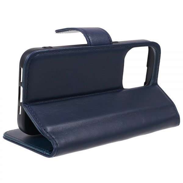 Nordic Covers iPhone 15 Pro Max Essential Leather -suojakotelo, Heron Blue