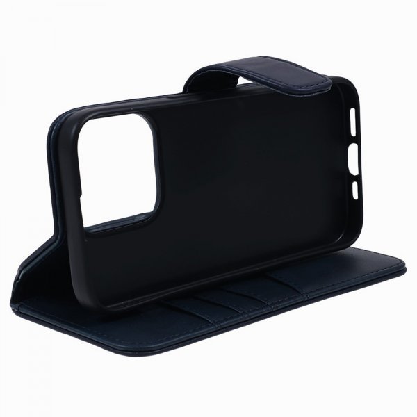 Nordic Covers iPhone 15 Pro Max Essential Leather -suojakotelo, Heron Blue