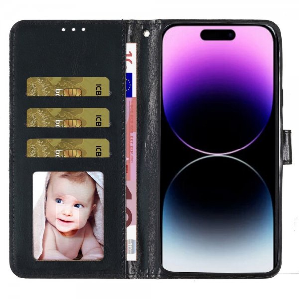 iPhone 15 Pro Max Kuori Glitter Musta