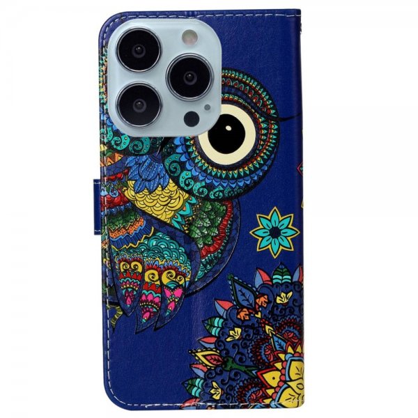 iPhone 15 Pro Max Kuori Pöllö Mandala -kuvioilla