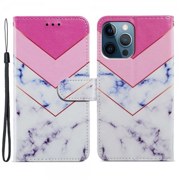iPhone 15 Pro Max Kuori Kuvio Valkoinen Marmori