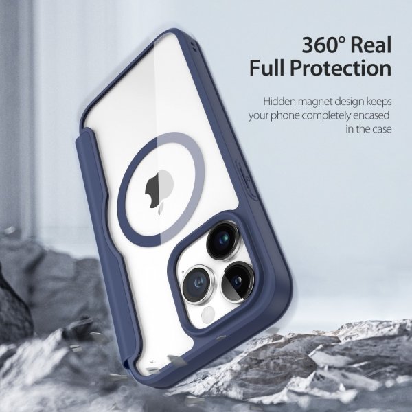 Dux Ducis iPhone 15 Pro Max Kotelo Skin X Pro Series MagSafe Sininen
