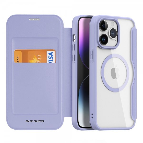 Dux Ducis iPhone 15 Pro Max -kotelo Skin X Pro Series MagSafe, violetti