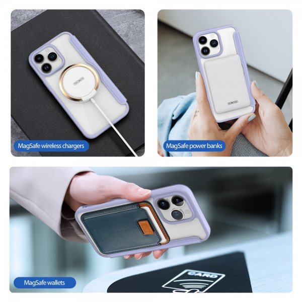 Dux Ducis iPhone 15 Pro Max -kotelo Skin X Pro Series MagSafe, violetti