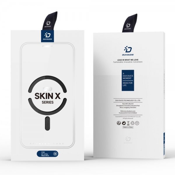 Dux Ducis iPhone 15 Pro Max -kotelo Skin X Pro Series MagSafe, musta