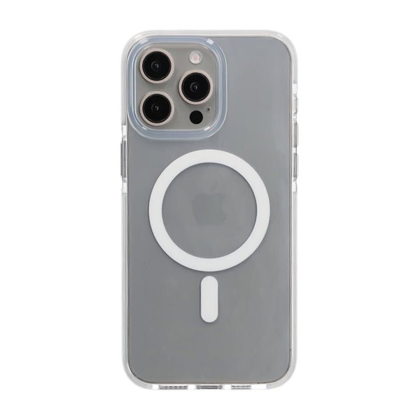 iPhone 15 Pro Max Kuori Iskunkestävä MagSafe Valkoinen