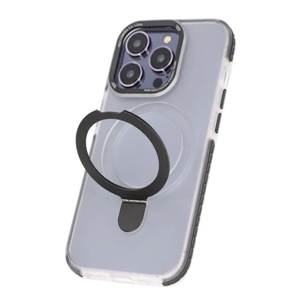 iPhone 15 Pro Max Kuori MagSafe Taitettava Jalustalla Musta