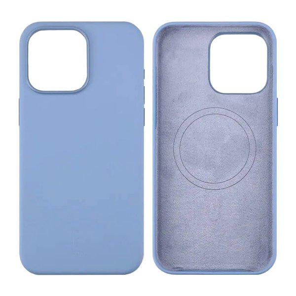 Rvelon iPhone 15 Pro Max Silikonikuori MagSafe Sininen