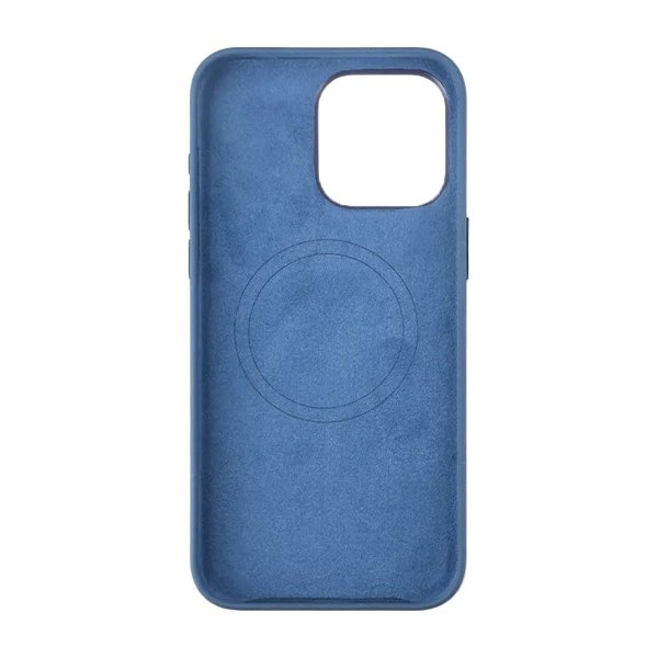 Rvelon iPhone 15 Pro Max Kuori Silikoni MagSafe Tummansininen