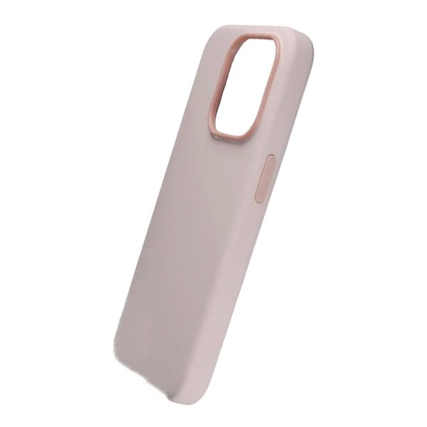 Rvelon iPhone 15 Pro Max Kuori Silikoni MagSafe Vaaleanpunainen