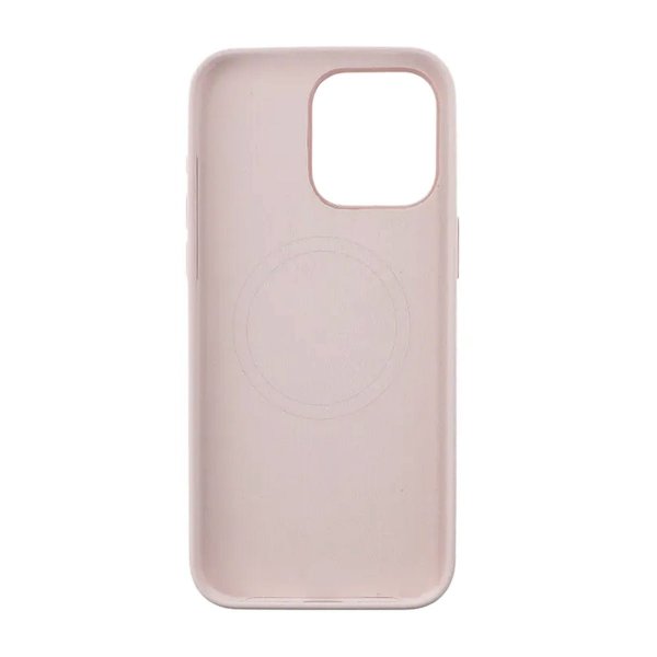 Rvelon iPhone 15 Pro Max Kuori Silikoni MagSafe Vaaleanpunainen
