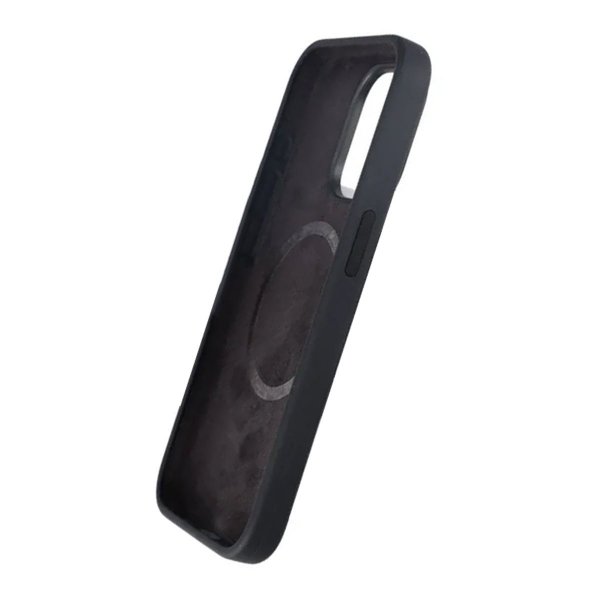 Rvelon iPhone 15 Pro Max Kuori Silikoni MagSafe Musta