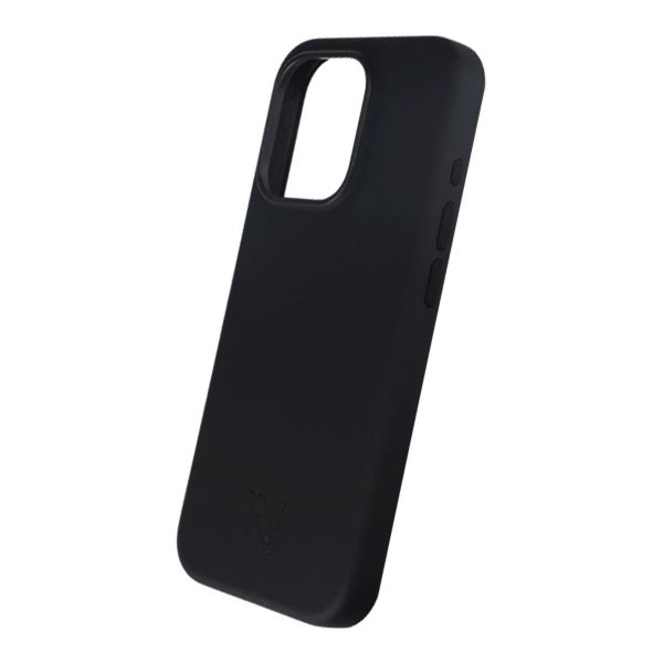 Rvelon iPhone 15 Pro Max Silikonikuori Musta