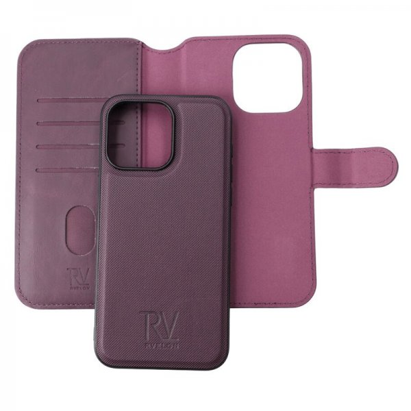 Rvelon iPhone 15 Pro Max Kuori Magneettinen Irrotettava Kotelo Violetti