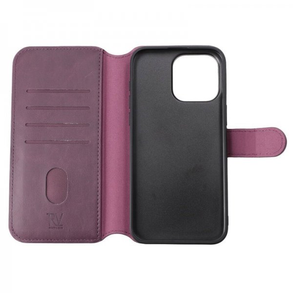 Rvelon iPhone 15 Pro Max Kuori Magneettinen Irrotettava Kotelo Violetti