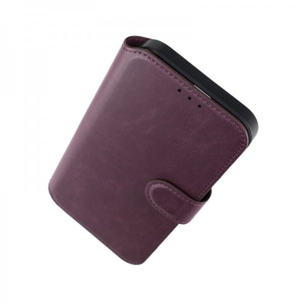 Rvelon iPhone 15 Pro Max suojakotelo 4 korttipaikkaa MagSafe violetti
