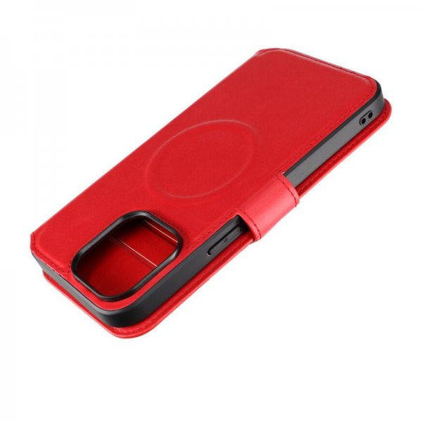 Rvelon iPhone 15 Pro Max Kuori 4 korttipaikkaa MagSafe Punainen