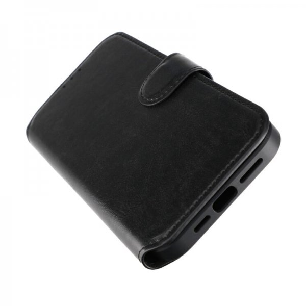Rvelon iPhone 15 Pro Max Kuori 4 Korttipaikkaa MagSafe Musta