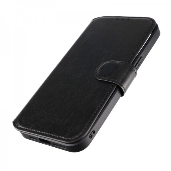 Rvelon iPhone 15 Pro Max Kuori 4 Korttipaikkaa MagSafe Musta
