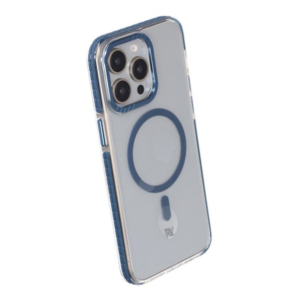 Rvelon iPhone 15 Pro Max Kuori TPU MagSafe Sininen