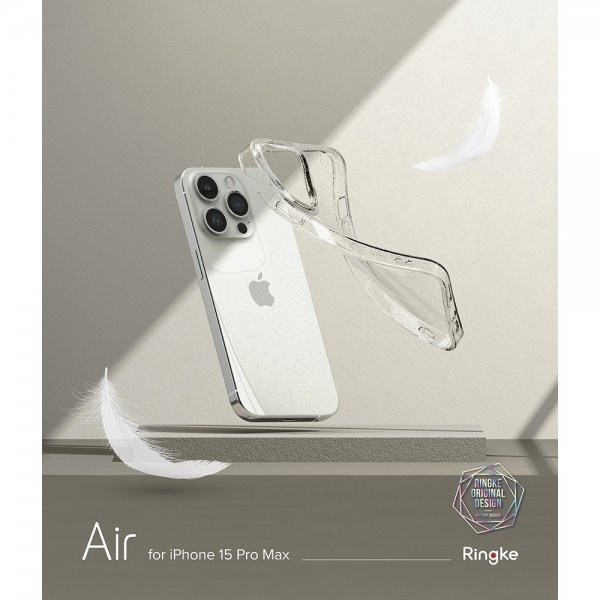 Ringke iPhone 15 Pro Max Kuori Air Glitter Läpinäkyvä