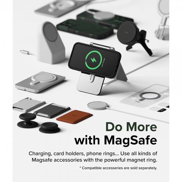 Ringke iPhone 15 Pro Max -suojakuori Alless MagSafe, tummanvihreä
