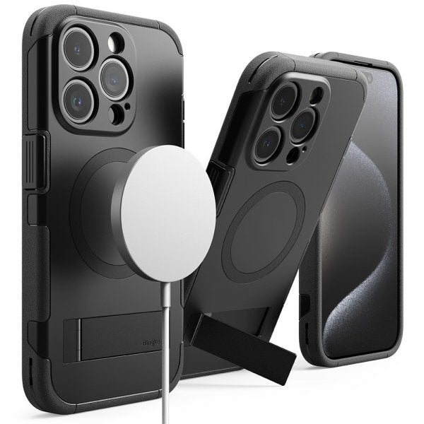 Ringke iPhone 15 Pro Max -suojakuori Alles MagSafe Musta