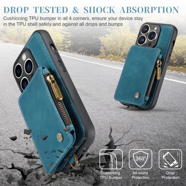 CaseMe iPhone 15 Pro Max Kuori C20-sarja Petrol