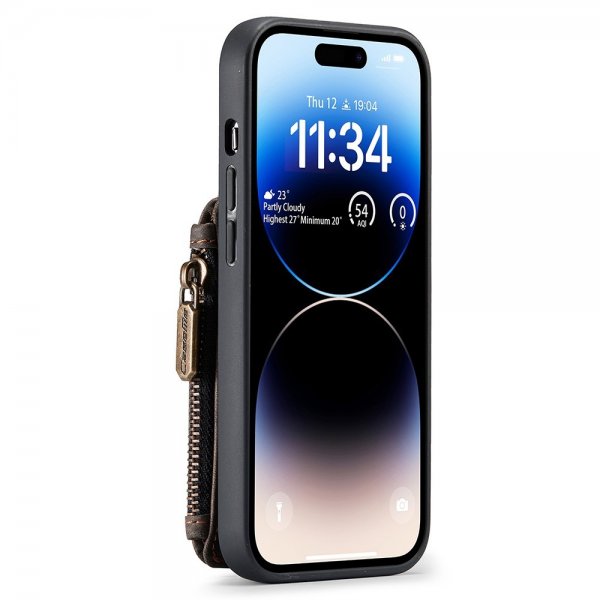CaseMe iPhone 15 Pro Max Kuori C20-sarja Kahvi