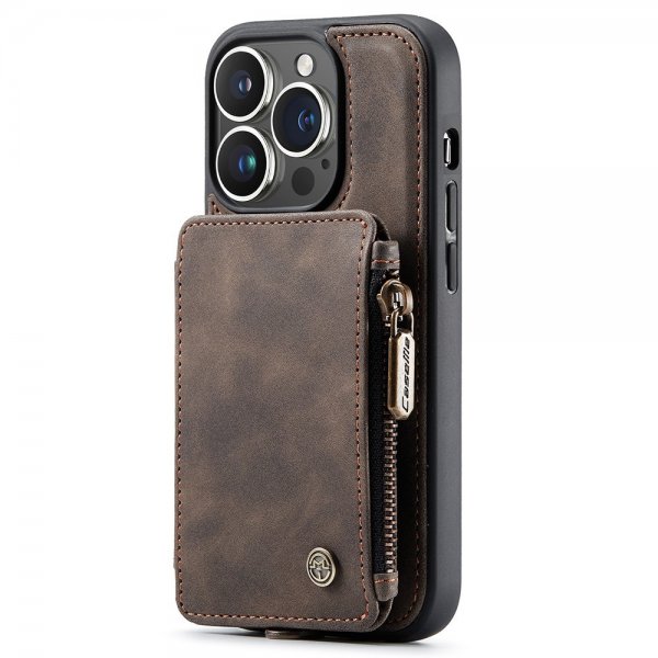 CaseMe iPhone 15 Pro Max Kuori C20-sarja Kahvi