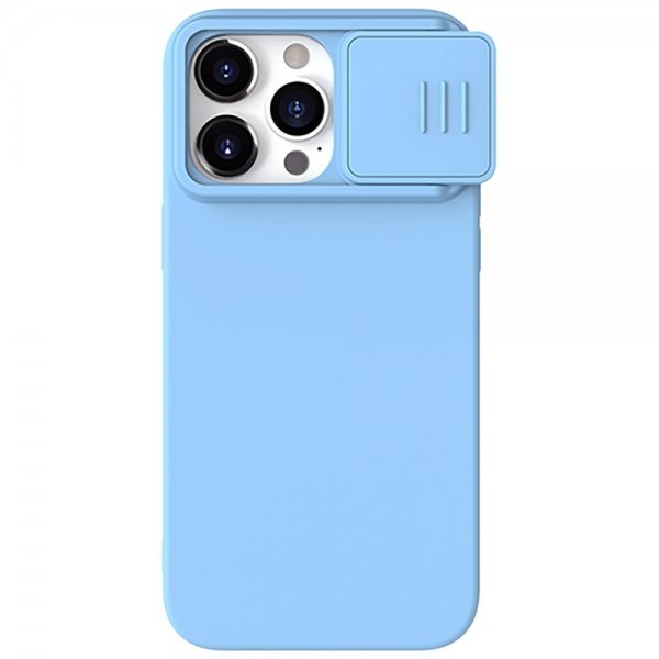 Nillkin iPhone 15 Pro Max Kuori CamShield Silky MagSafe Vaaleansininen