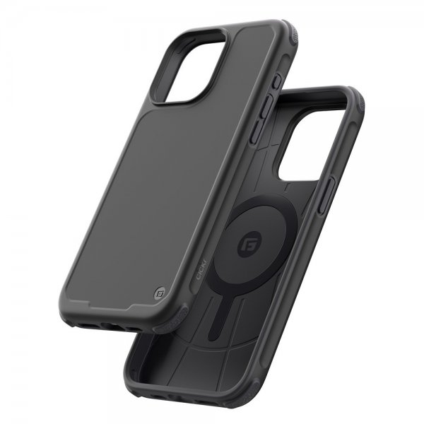 Clckr iPhone 15 Pro Max Kuori Carbon MagSafe Musta