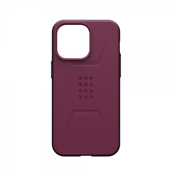Urban Armor Gear (UAG) iPhone 15 Pro Max Kuori Civilian MagSafe Bordeaux