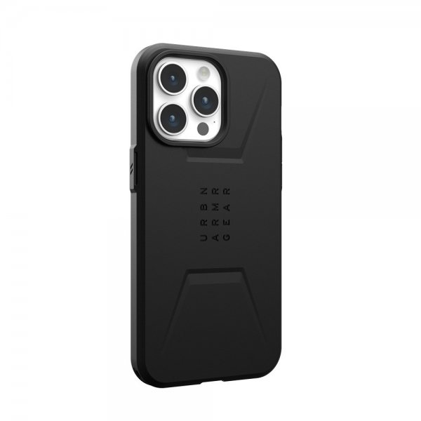 Urban Armor Gear (UAG) iPhone 15 Pro Max Kuori Civilian MagSafe Musta