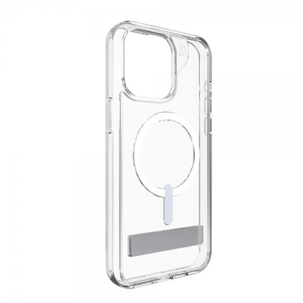 ZAGG iPhone 15 Pro Max -suojakuori Crystal Palace Snap Kickstand Clear