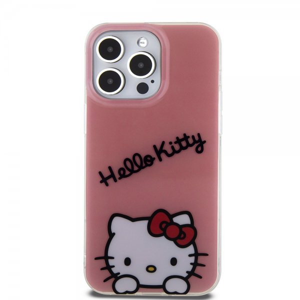Hello Kitty iPhone 15 Pro Max -suojakuori Daydreaming Crossbody, vaaleanpunainen
