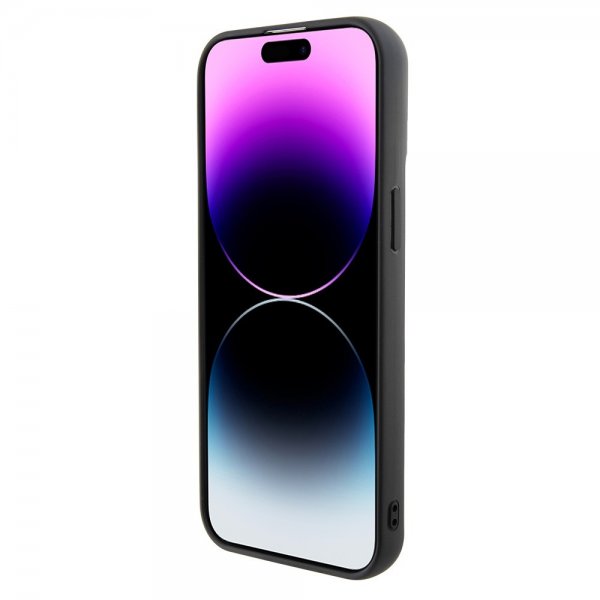 Karl Lagerfeld iPhone 15 Pro Max -suojakuori, Fixed Glitter, musta