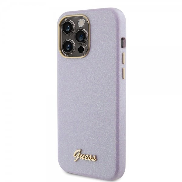 Guess iPhone 15 Pro Max Kuori Full Glitter Wrapped Lilac