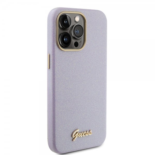 Guess iPhone 15 Pro Max Kuori Full Glitter Wrapped Lilac
