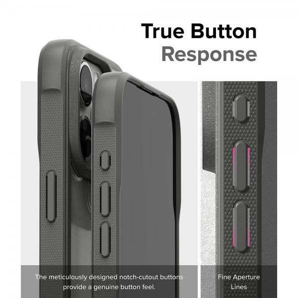 Ringke iPhone 15 Pro Max -suojakuori Fusion Bold, harmaa