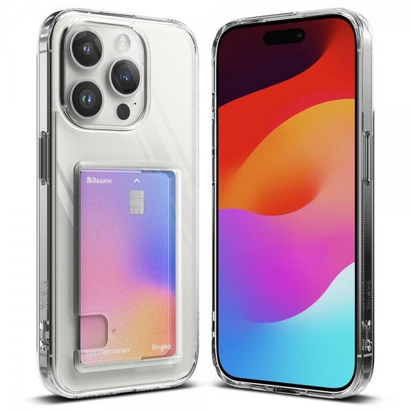 Ringke iPhone 15 Pro Max Kuori Fusion Card Clear