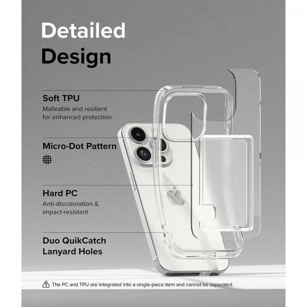 Ringke iPhone 15 Pro Max Kuori Fusion Card Clear