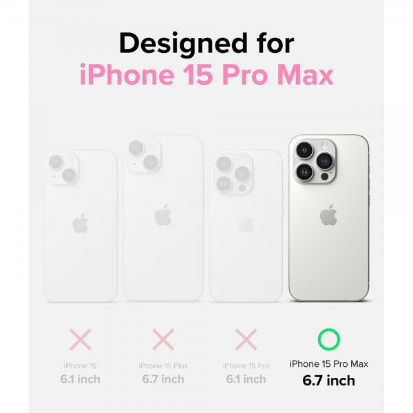 Ringke iPhone 15 Pro Max Kuori Fusion Card Clear